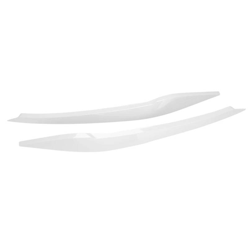 Auto-Augenbrauenaufkleber Aufkleber for die Augenbrauen der vorderen Scheinwerferlider, for Polo 2019 2020 2021(White) von ARRPO