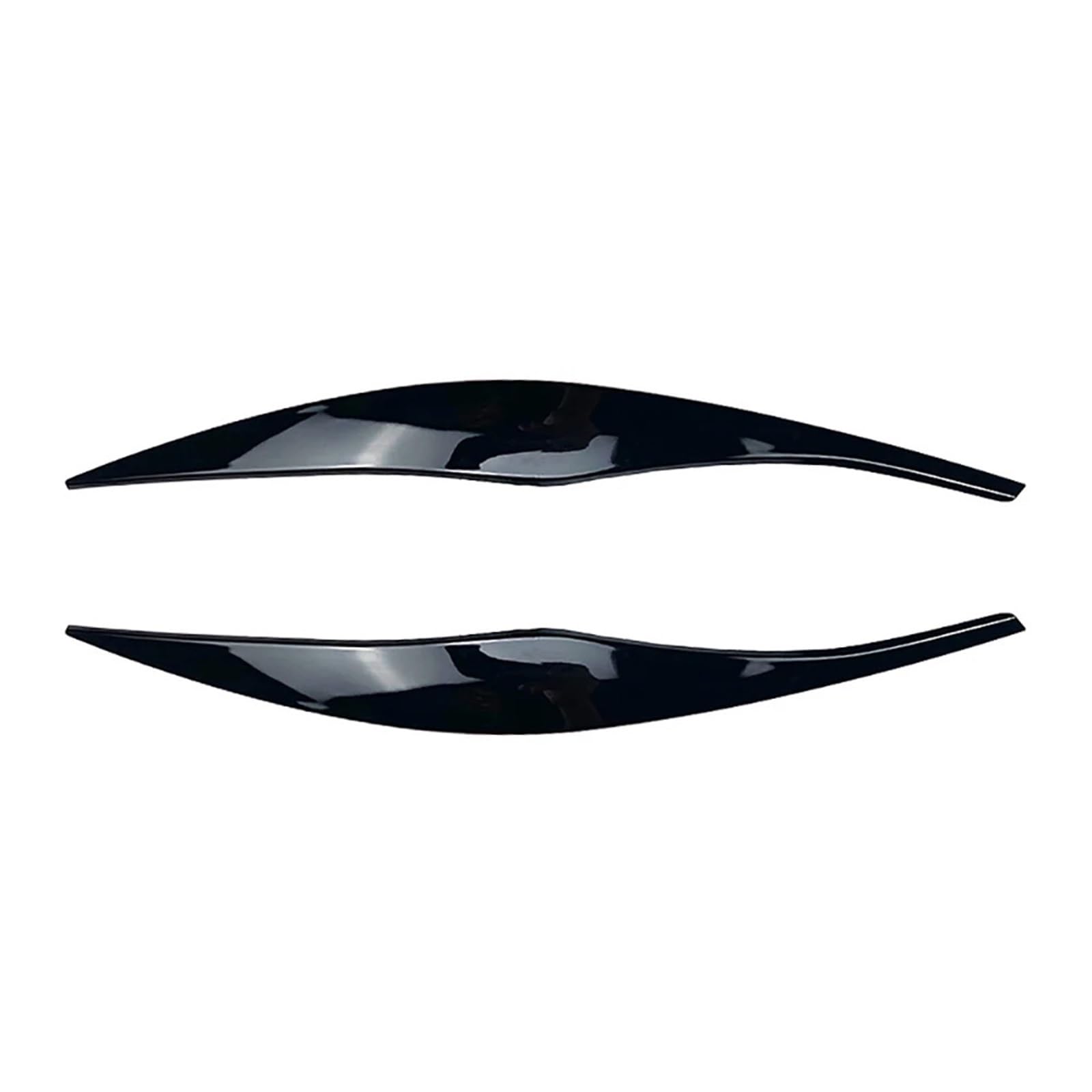 Auto-Augenbrauenaufkleber Aufkleber for die Augenbrauenabdeckung der Autoscheinwerferlampe, for BMW, for 3er E90 E91 2005 2006 2007 2008 2009 2010 2011 2012(Black 05-12) von ARRPO