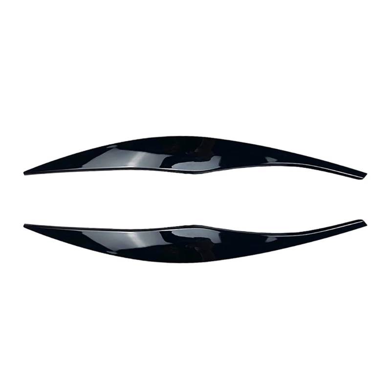 Auto-Augenbrauenaufkleber Aufkleber for die Augenbrauenabdeckung der Autoscheinwerferlampe, for BMW, for 3er E90 E91 2005 2006 2007 2008 2009 2010 2011 2012(Black 05-12) von ARRPO