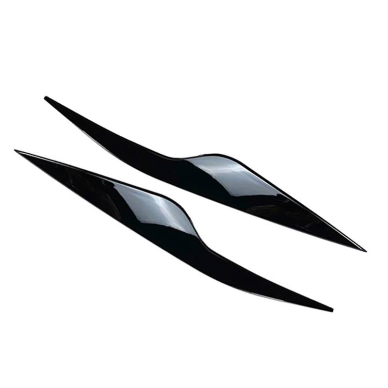 Auto-Augenbrauenaufkleber Auto-Augenlider Scheinwerfer-Augenbrauen-Dekorationsverkleidung, for Ford, for Focus MK2 C307 2008 2019 2010(Glossy Black) von ARRPO
