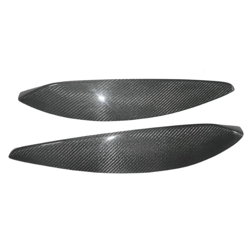 Auto-Augenbrauenaufkleber Auto Echt Carbon Fiber Front Scheinwerfer Lampe Augenbrauen Augenlider Formabdeckung Zierleisten, for Vauxhall, for Opel, for Astra H 2004-2009 von ARRPO