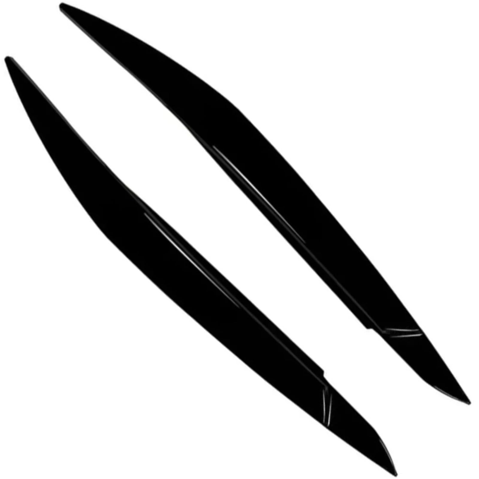 Auto-Augenbrauenaufkleber Auto-Frontscheinwerfer-Augenbrauen-Augenlid-Abdeckungsaufkleber, for BMW, for X6 E71 E72 2008 2009 2010 2011 2012 2013 2014(Glossy Black) von ARRPO