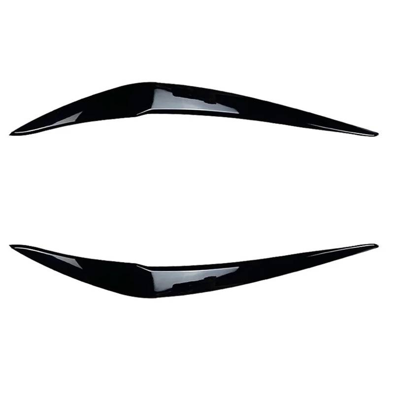 Auto-Augenbrauenaufkleber Auto-Frontscheinwerfer-Augenbrauen-Augenlidabdeckung, for BMW, for 1er F20 Spät 118i 120i 2015 2016 2017 2018 2019(Glossy Black) von ARRPO