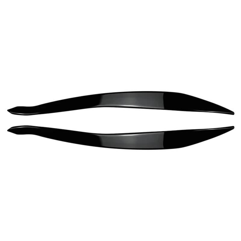 Auto-Augenbrauenaufkleber Auto Frontscheinwerfer Augenlider Augenbrauenabdeckung Dekoration, for BMW, for F10 F11 5 Series 2015-2017(Bright Black) von ARRPO