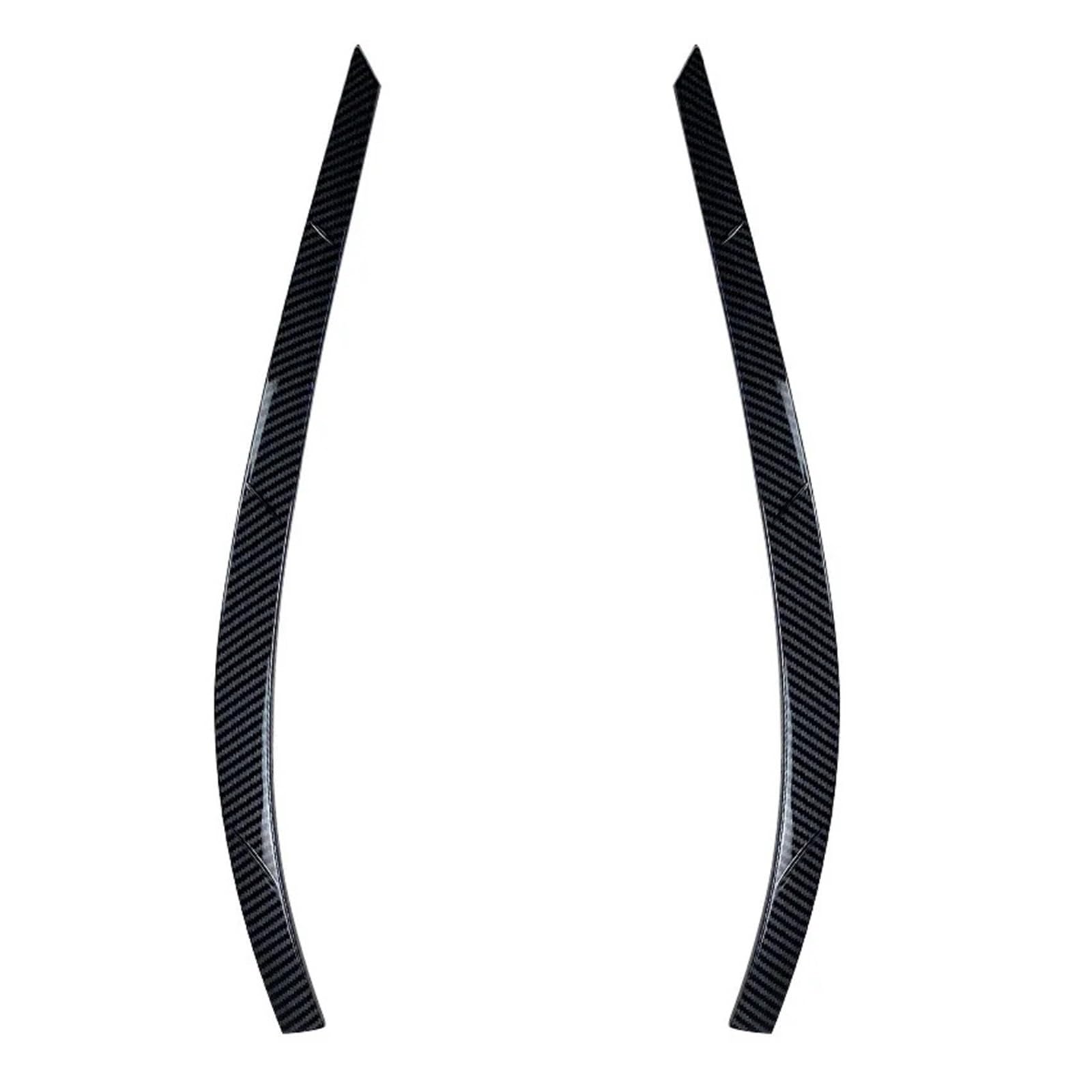 Auto-Augenbrauenaufkleber Auto-Frontscheinwerfer-Lampen-Augenbrauen-Augenlid-Verkleidungsabdeckung, for Volkswagen VW, for TIGUAN MK1 2011 2012 2013 2014(Carbon Fiber Pattern) von ARRPO