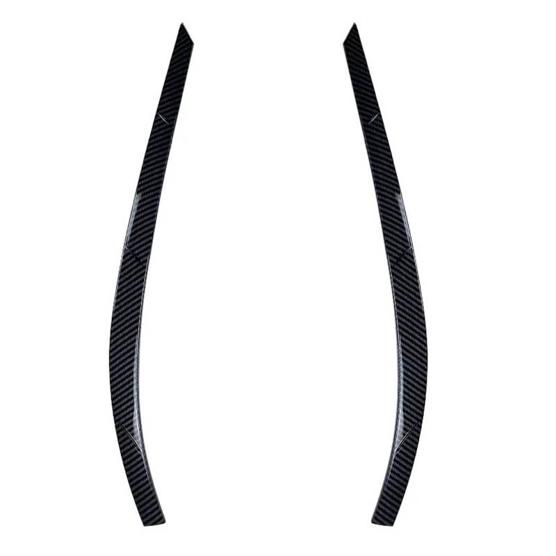 Auto-Augenbrauenaufkleber Auto-Frontscheinwerfer-Lampen-Augenbrauen-Augenlid-Verkleidungsabdeckung, for Volkswagen VW, for TIGUAN MK1 2011 2012 2013 2014(Carbon Fiber Pattern) von ARRPO