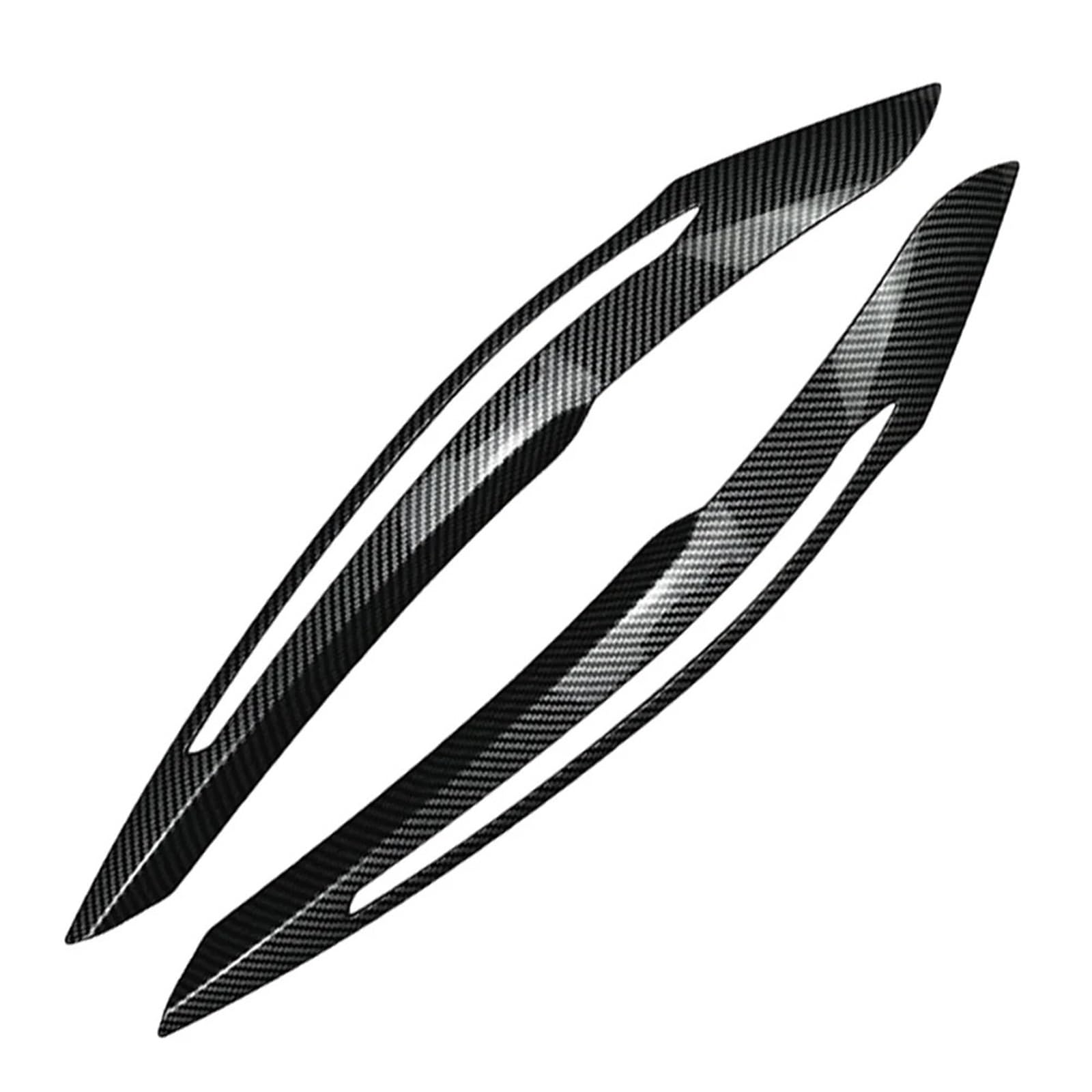 Auto-Augenbrauenaufkleber Autoscheinwerfer-Augenbrauen-Augenlider-Abdeckung, for BMW, for 1er F20 F21 Advance Version 2011-2014(Carbon Fiber Black) von ARRPO