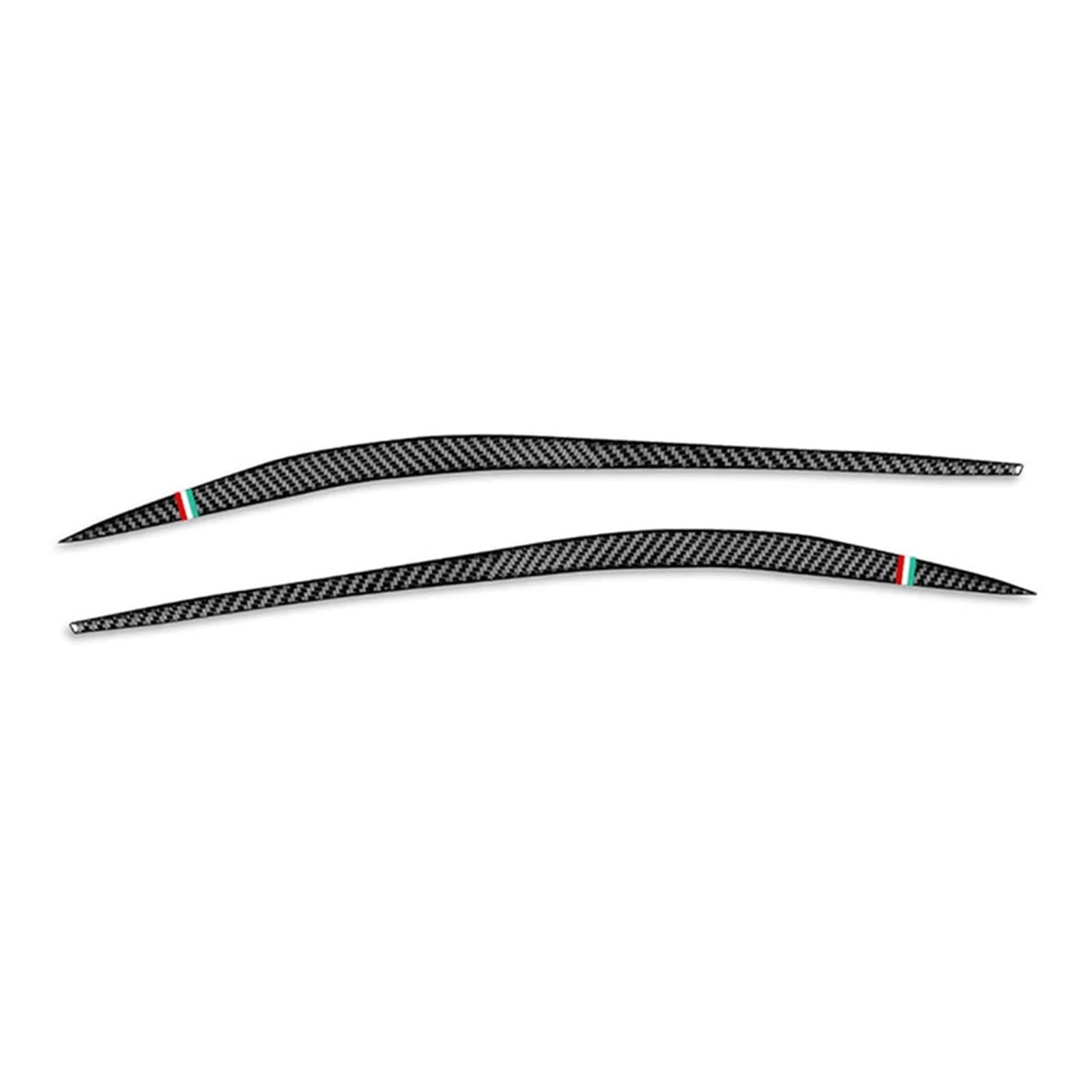Auto-Augenbrauenaufkleber Autoscheinwerfer Augenbrauen Augenlider Abdeckung Trim, for Alfa, for Romeo Giulia 2015 2016 2017 2018 2019 2020 2021 2022 2023 2024(B with Italy Flag) von ARRPO