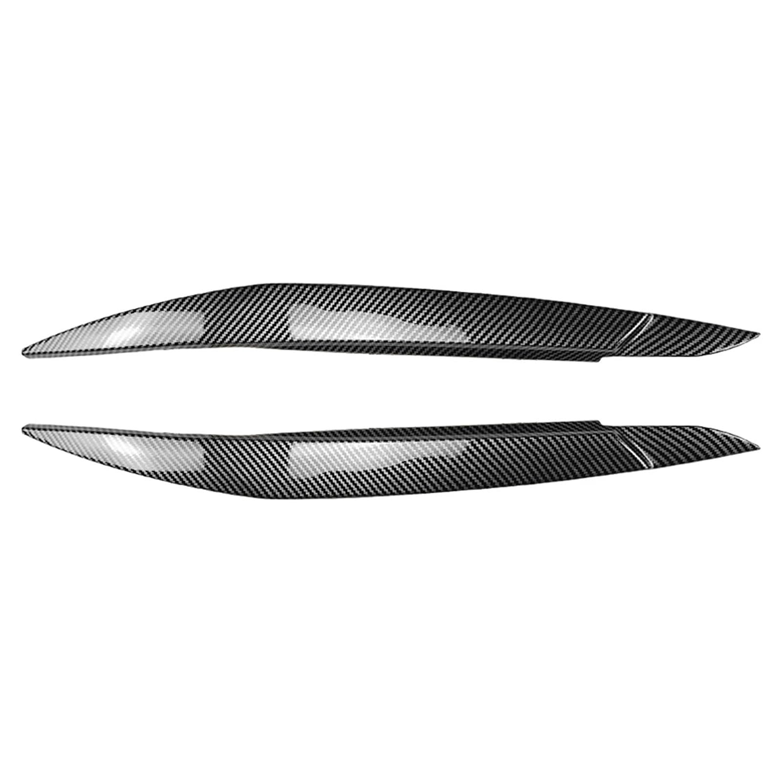 Auto-Augenbrauenaufkleber Autoscheinwerfer Augenbrauen Augenlider Deckel Abdeckung Trim, for BMW, for X6 E71 E72 X6M X5M E70 2007-2014(Carbon Fiber Black) von ARRPO