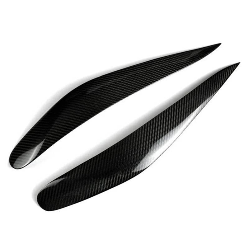Auto-Augenbrauenaufkleber Autoscheinwerfer-Augenbrauen aus Kohlefaser, for BMW, for 7er F01 F02 2009-2014 Scheinwerfer-Augenlid-Zieraufkleber von ARRPO