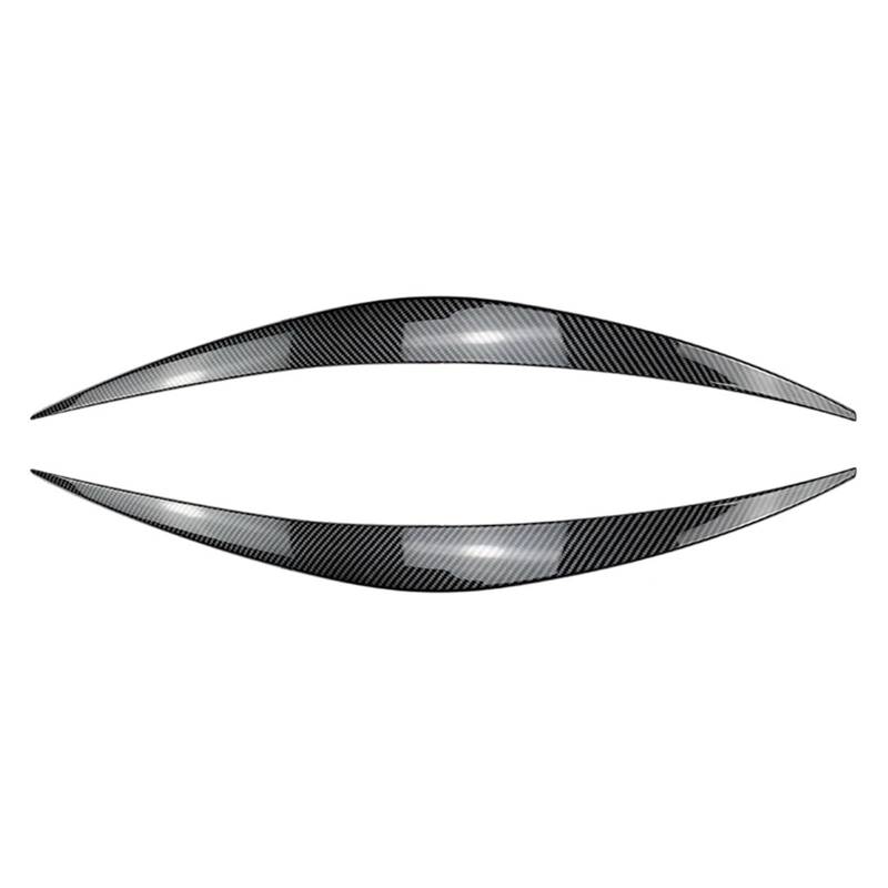 Auto-Augenbrauenaufkleber Autoscheinwerfer-Augenlid-Augenbrauen-Dekorationsleisten, for Hyundai, for I30 I30N MK3 2017-2020(Carbon Fiber Black) von ARRPO