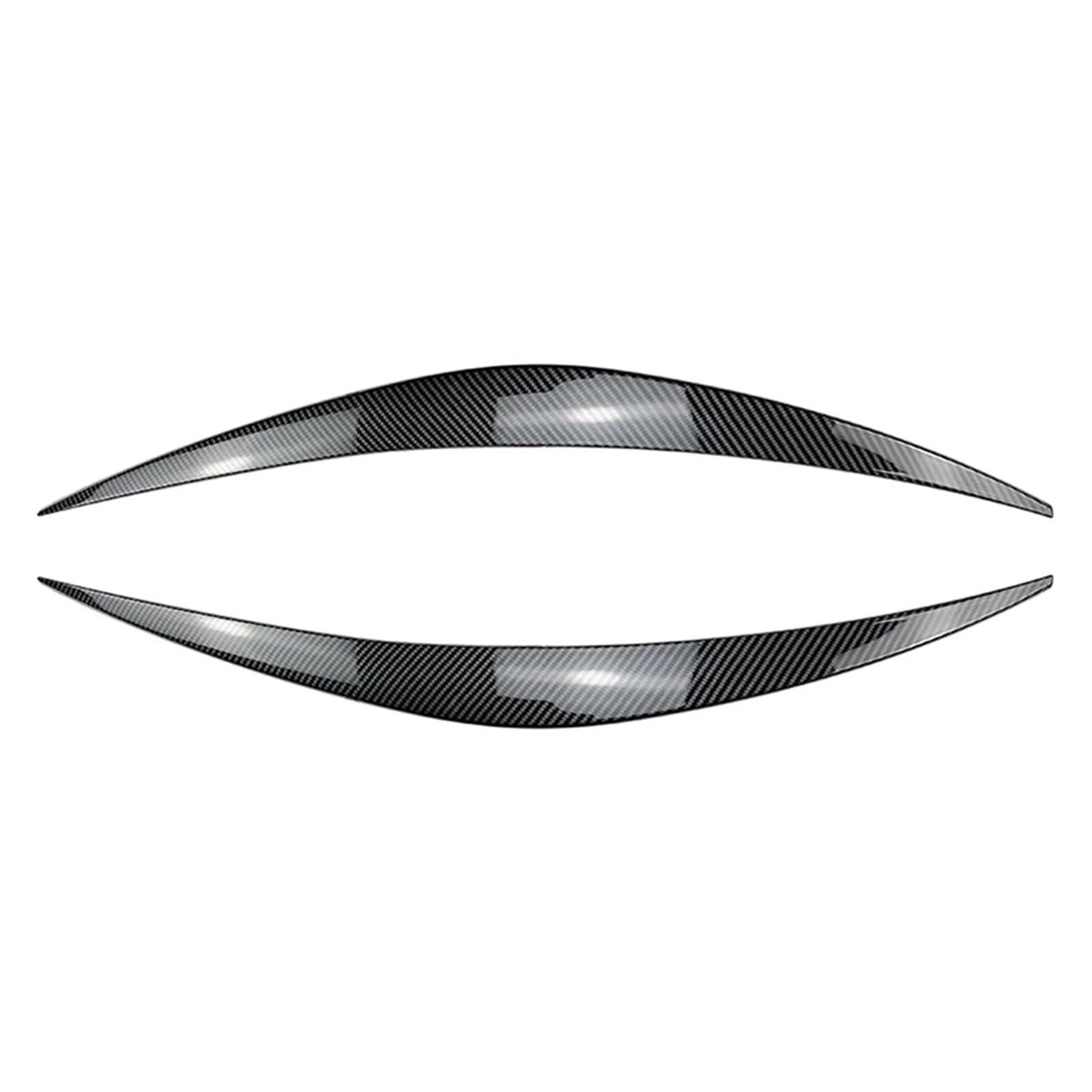 Auto-Augenbrauenaufkleber Autoscheinwerfer-Augenlid-Augenbrauen-Dekorationsleisten, for Hyundai, for I30 I30N MK3 2017-2020(Carbon Fiber Black) von ARRPO