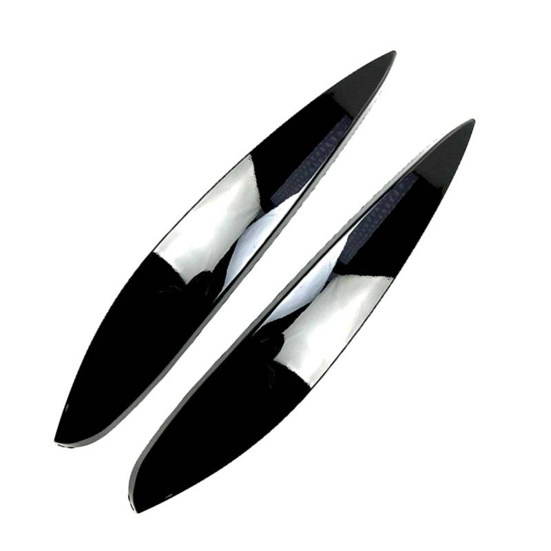 Auto-Augenbrauenaufkleber Autoscheinwerfer-Augenliddeckel-Augenbrauenlampenverkleidung, for Mercedes Benz, for Smart 2014-2021 2015 2016 2017 2018 2019 2020(Gloss Black) von ARRPO