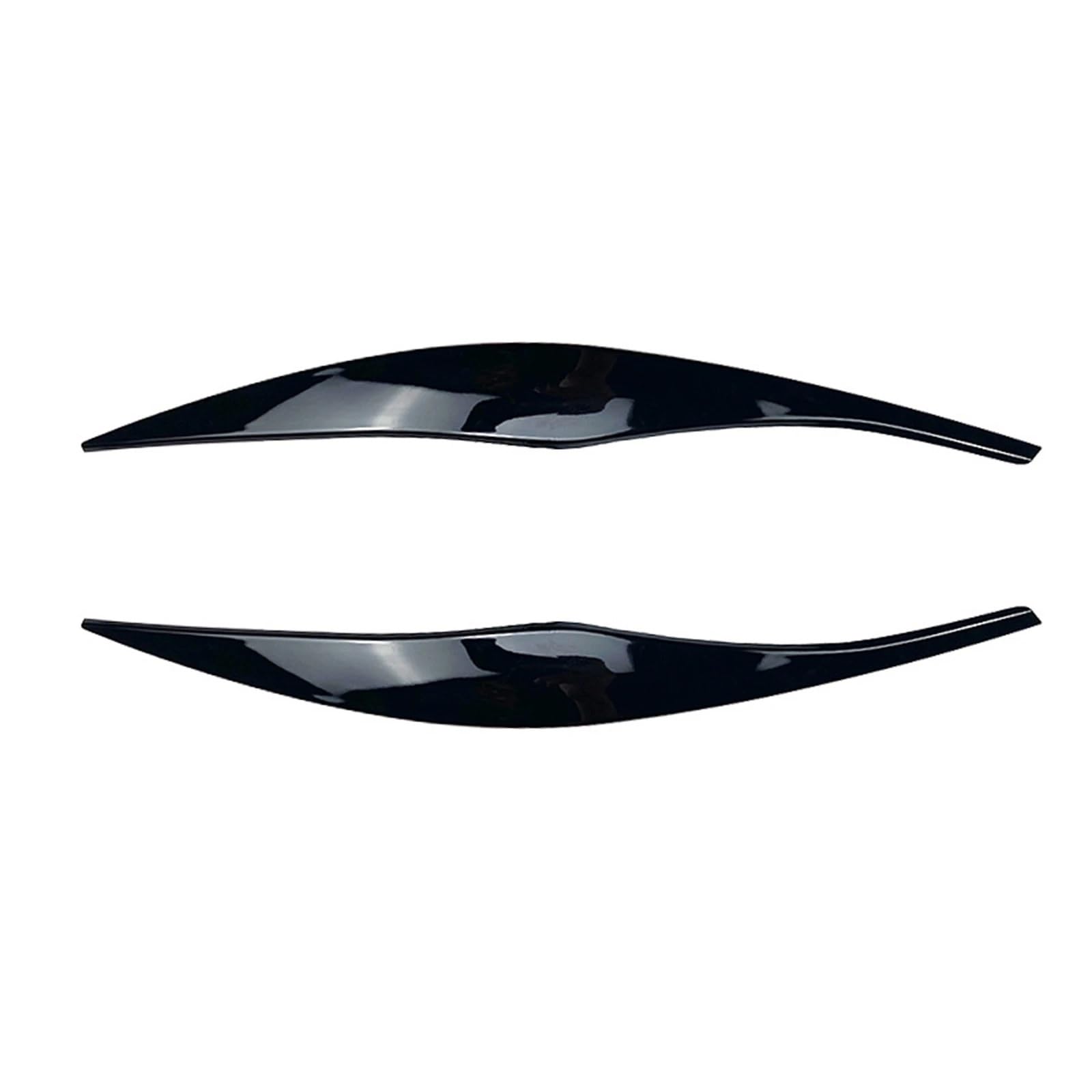 Auto-Augenbrauenaufkleber Autoscheinwerfer-Lampen-Augenbrauen-Abdeckungs-Zieraufkleber, for BMW, for 3er E90 E91 2005-2012(Gloss Black) von ARRPO