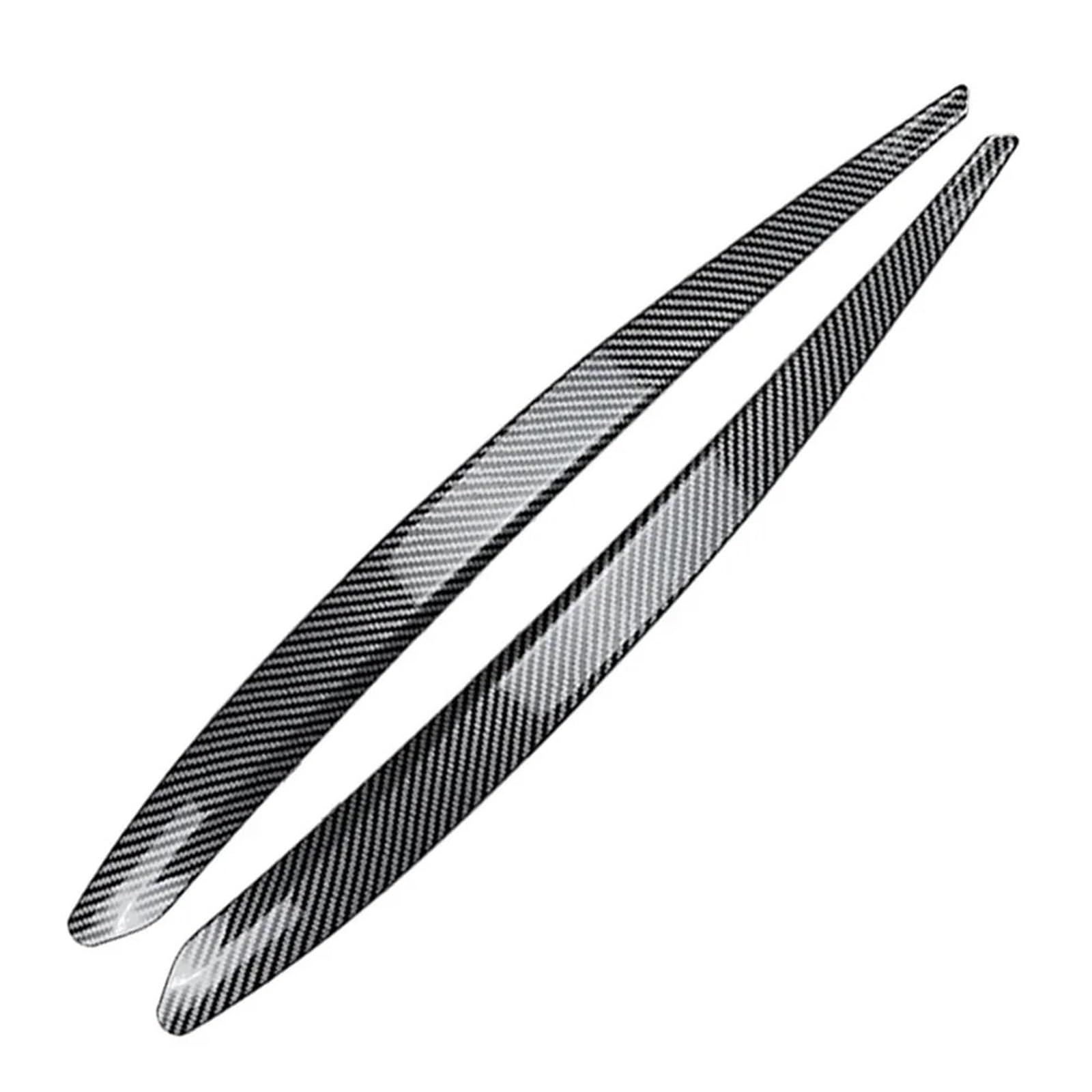 Auto-Augenbrauenaufkleber Autoscheinwerfer Scheinwerfer Augenbrauen Augenlider Rahmenabdeckung Verkleidung, for Skoda, for Superb B8 2015 2016 2017 2018 2019(Carbon Fiber Black) von ARRPO