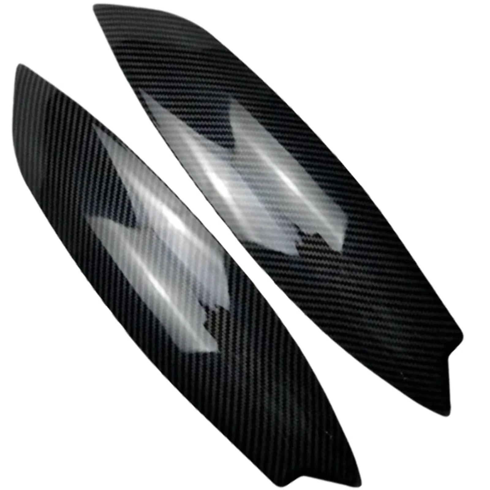 Auto-Augenbrauenaufkleber Autoscheinwerfer-Scheinwerfer-Augenbrauen-Scheinwerferabdeckungs-Zieraufkleber, for VW, for Golf 5 GTI, for Jetta R32 Mk5 2005 2006 2007(Carbon Fiber Look) von ARRPO