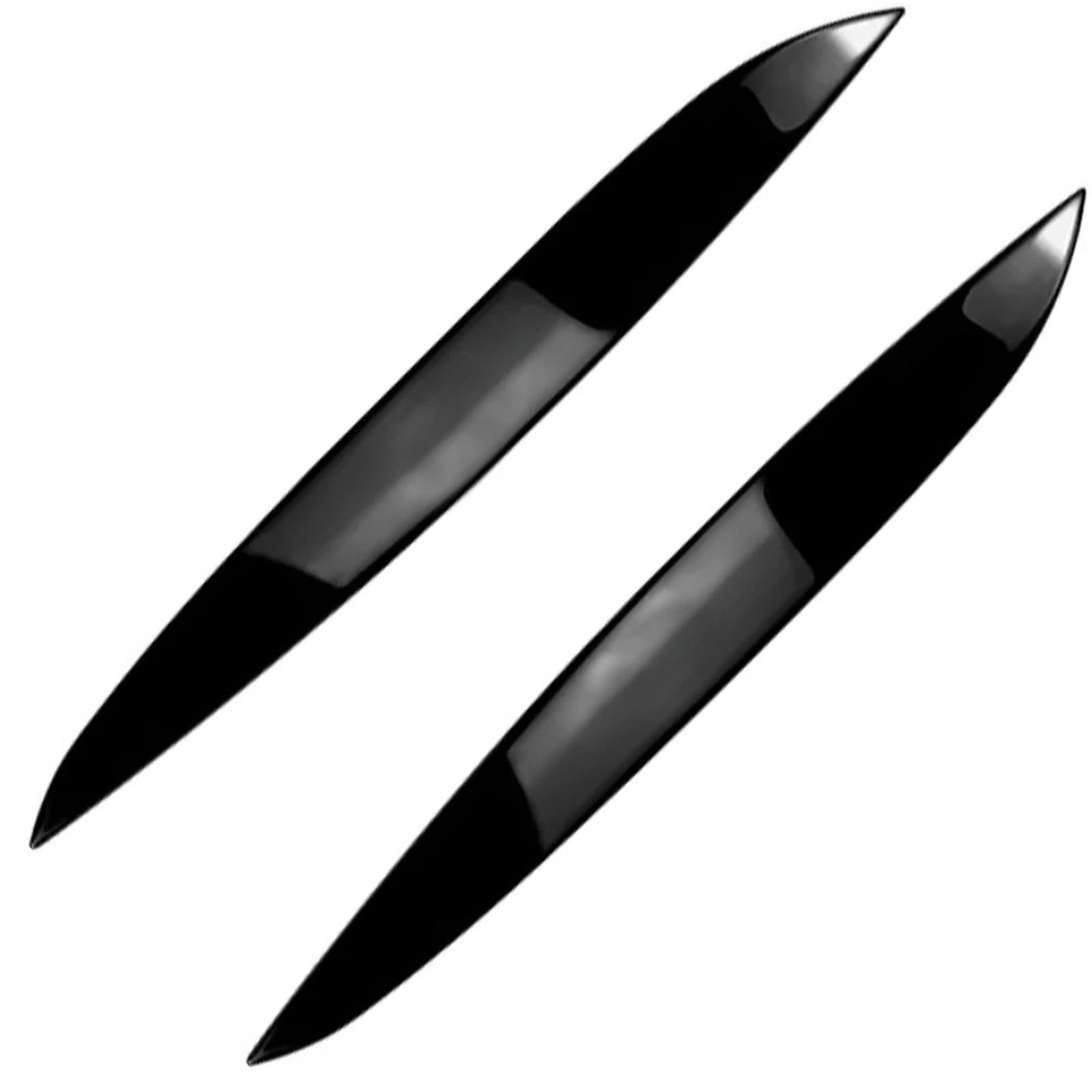Auto-Augenbrauenaufkleber Autoscheinwerfer-Scheinwerfer-Augenbrauen-Scheinwerferabdeckungs-Zieraufkleber, for Volkswagen VW, for Golf MK4 1997 1998 1999 2000 2001 2002 2003(Glossy Black) von ARRPO
