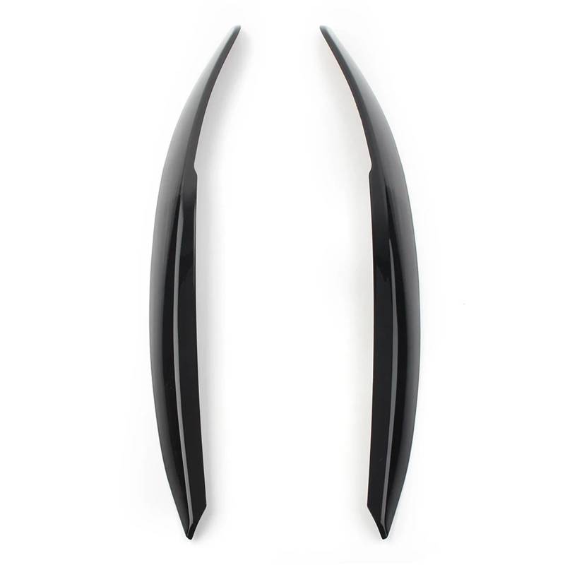 Auto-Augenbrauenaufkleber Autoscheinwerferlampe Augenbrauen-Augenlid-Zierabdeckung, for VW, for Polo Mk5 6R 6C 2010-2017(Black) von ARRPO