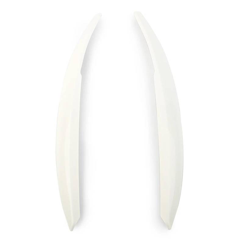 Auto-Augenbrauenaufkleber Autoscheinwerferlampe Augenbrauen-Augenlid-Zierabdeckung, for VW, for Polo Mk5 6R 6C 2010-2017(White) von ARRPO