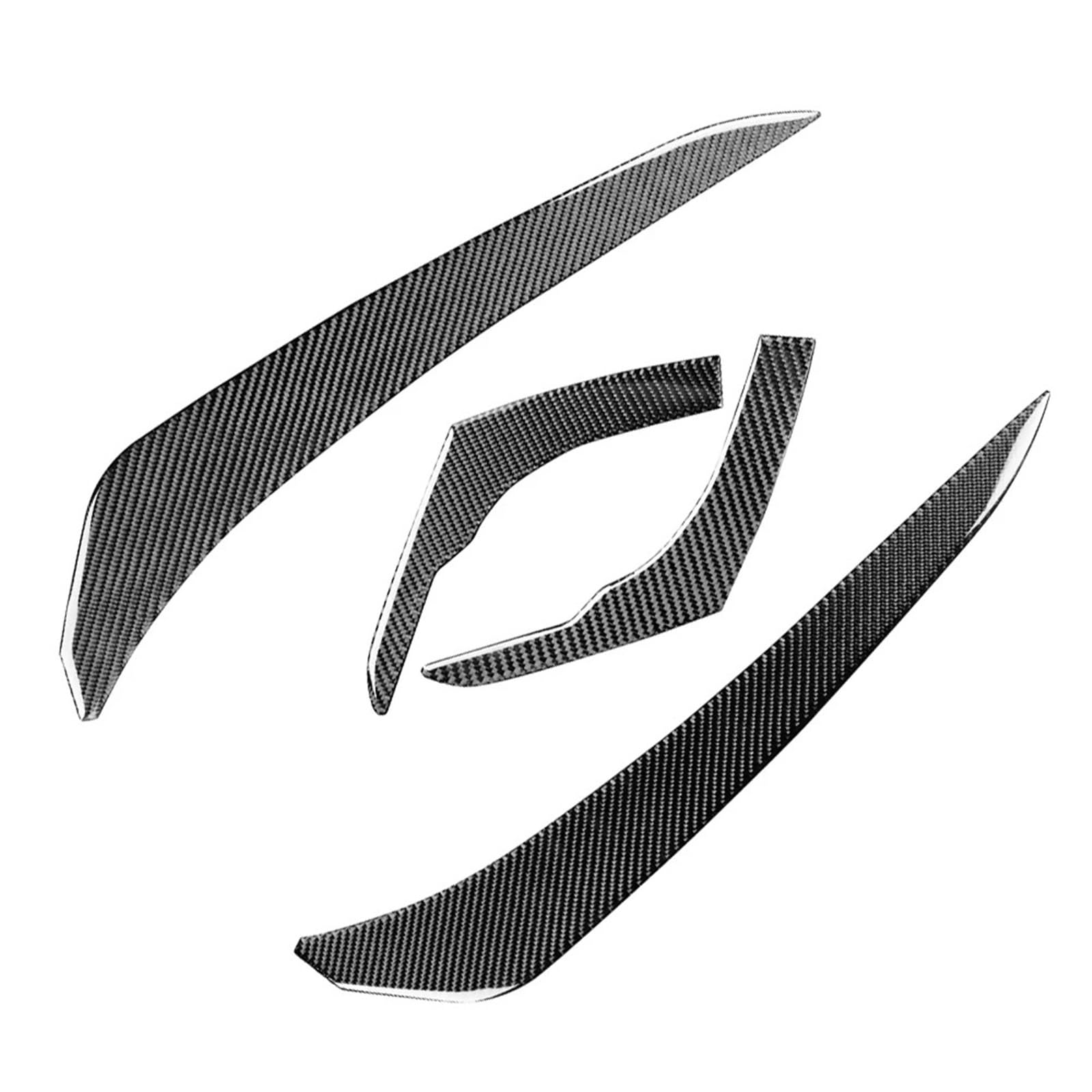Auto-Augenbrauenaufkleber Autoscheinwerferlampe und Rücklicht-Augenbrauen-Augenlidverkleidung, for Toyota, for 4Runner 2010 2011 2012 2013 2014 2015 2016-2020(Carbon Fiber Look) von ARRPO