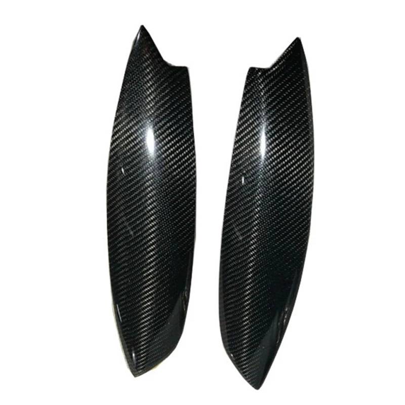 Auto-Augenbrauenaufkleber Kohlefaser-Scheinwerfer-Augenbrauen-Augenlider, Chrom-Zierabdeckung, for Golf MK5 R32 2005-2007 von ARRPO