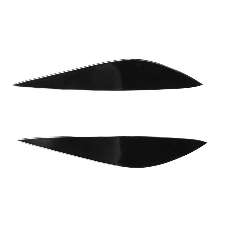 Auto-Augenbrauenaufkleber Piano Black Auto Frontscheinwerfer Augenlid Augenbrauen Abdeckung Zieraufkleber, for Benz, for C-Klasse W204 C180 C260 C300 C350 2008-2011 von ARRPO