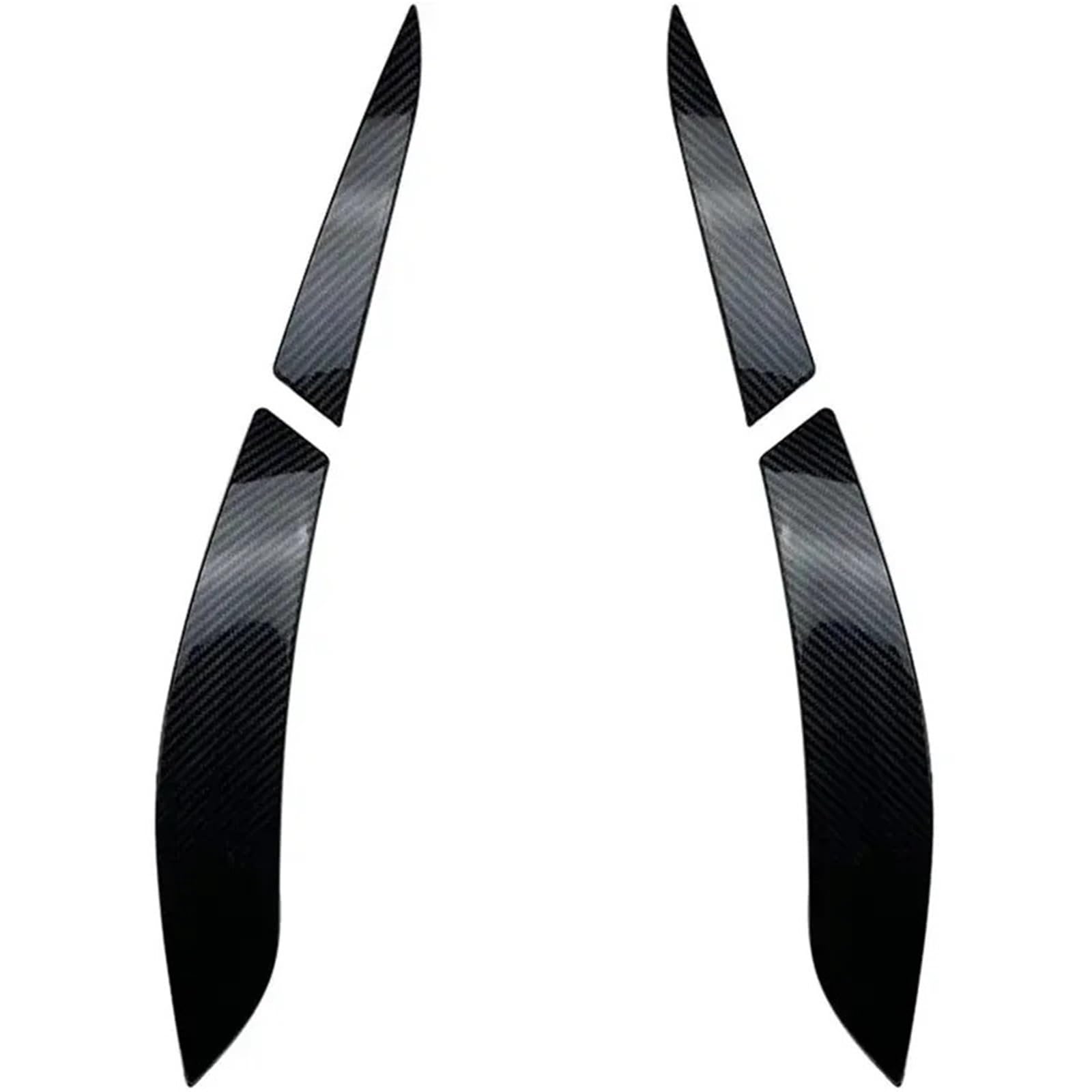 Auto-Augenbrauenaufkleber Rücklicht-Augenlid-Verkleidung, Scheinwerfer-Augenlid-Verkleidung, for Golf 6 MK6 2008 2009 2010 2011 2012 2013(Carbon Fiber) von ARRPO