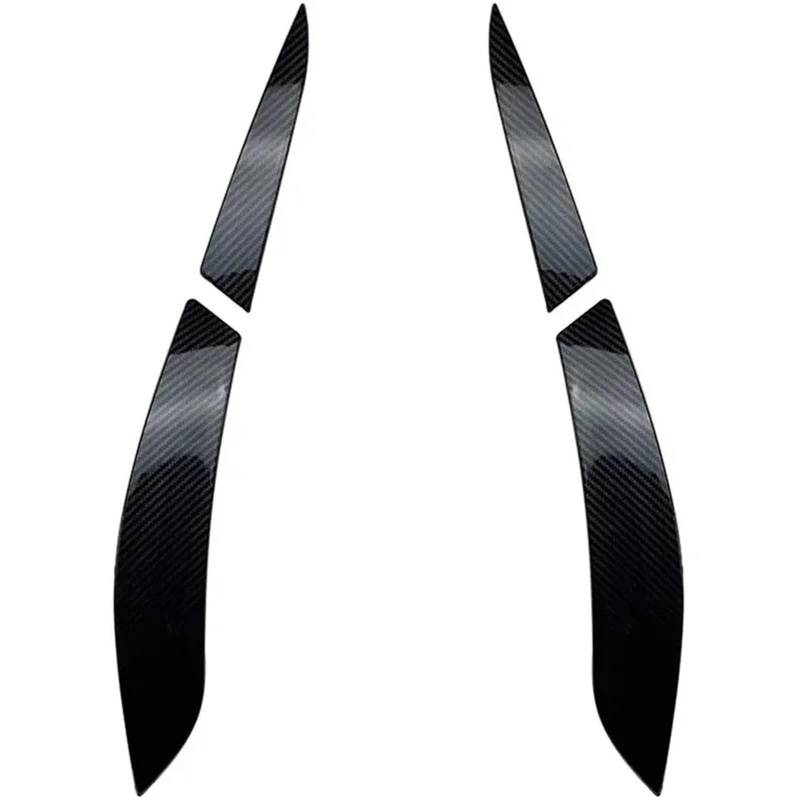 Auto-Augenbrauenaufkleber Rücklicht-Augenlid-Verkleidung, Scheinwerfer-Augenlid-Verkleidung, for Golf 6 MK6 2008 2009 2010 2011 2012 2013(Carbon Fiber) von ARRPO