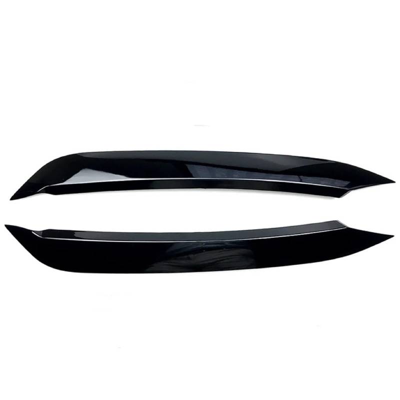 Auto-Augenbrauenaufkleber Scheinwerferlampe Augenbraue Augenlid Formteil Deckelabdeckung, for VW, for Polo 2019 2020 2021 2022(Black) von ARRPO