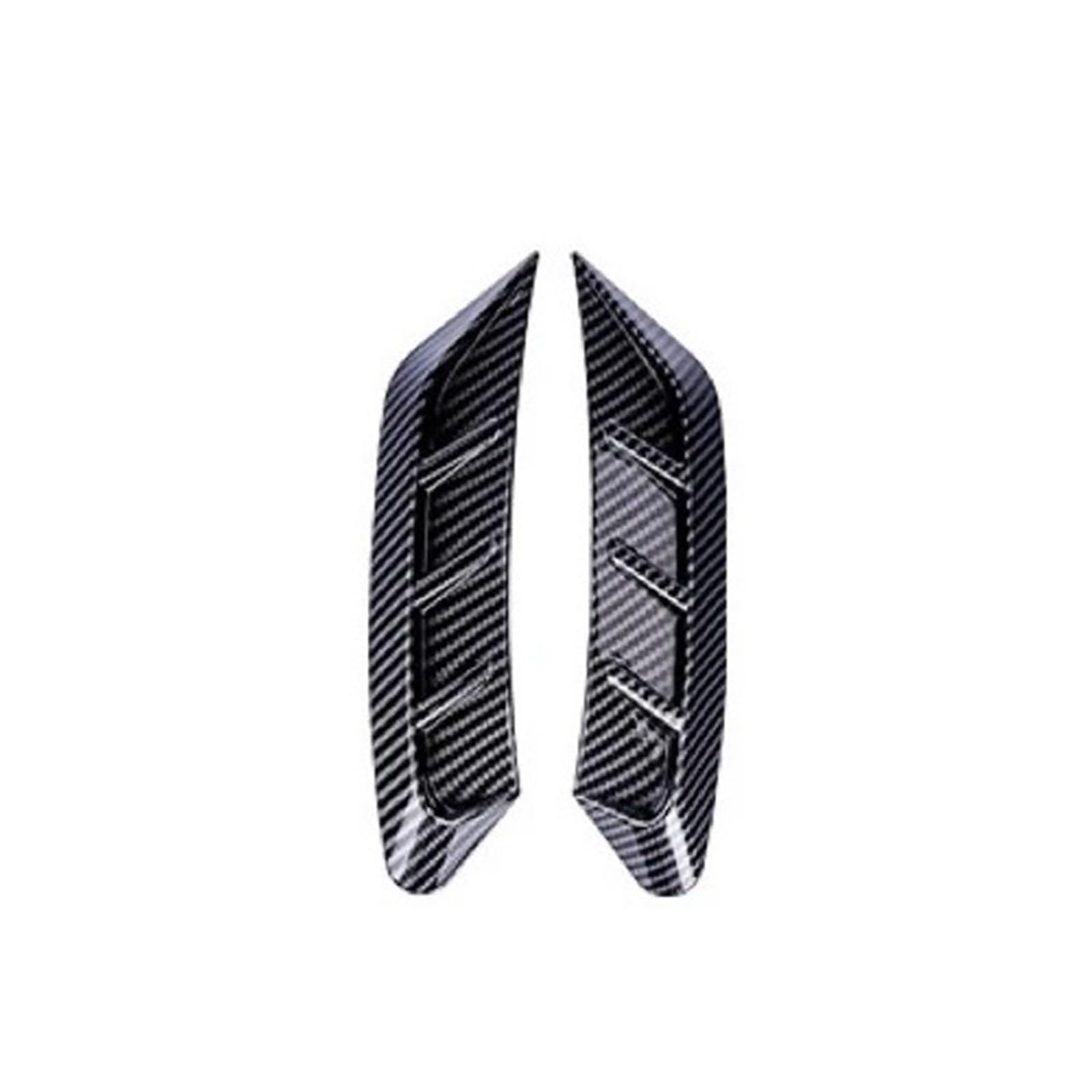 Auto-Augenbrauenaufkleber for Audi, for A4 B9 2020 2021 2022 RS4 Autoscheinwerfer Augenbrauenabdeckung Verkleidung Aufkleber Dekoration Rückleuchten(2PCS Headlight-Fiber) von ARRPO