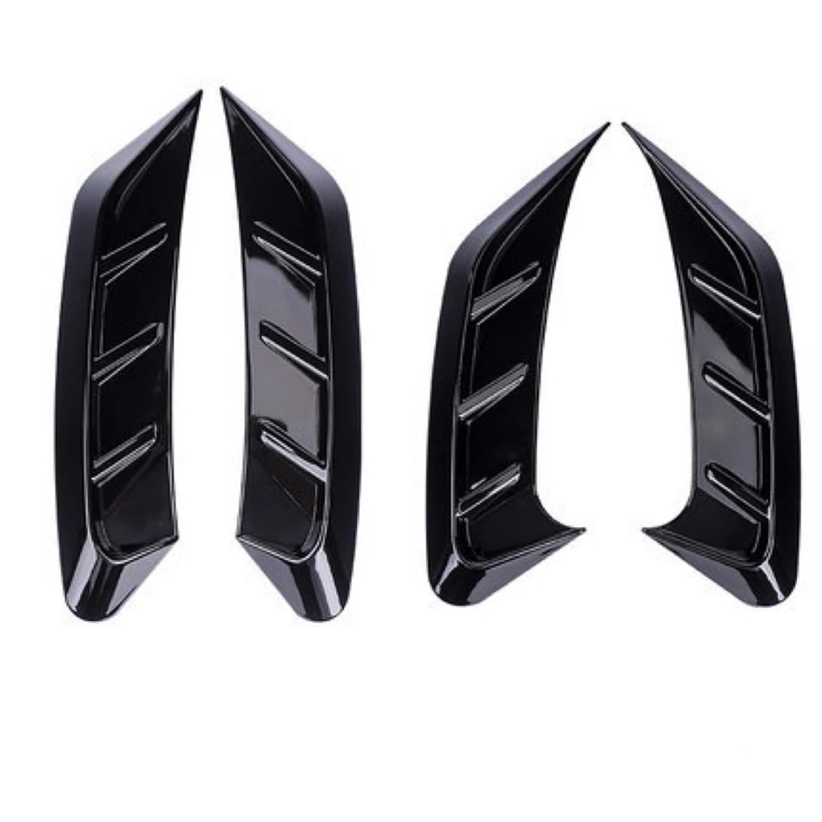 Auto-Augenbrauenaufkleber for Audi, for A4 B9 2020 2021 2022 RS4 Autoscheinwerfer Augenbrauenabdeckung Verkleidung Aufkleber Dekoration Rückleuchten(4PCS Black) von ARRPO