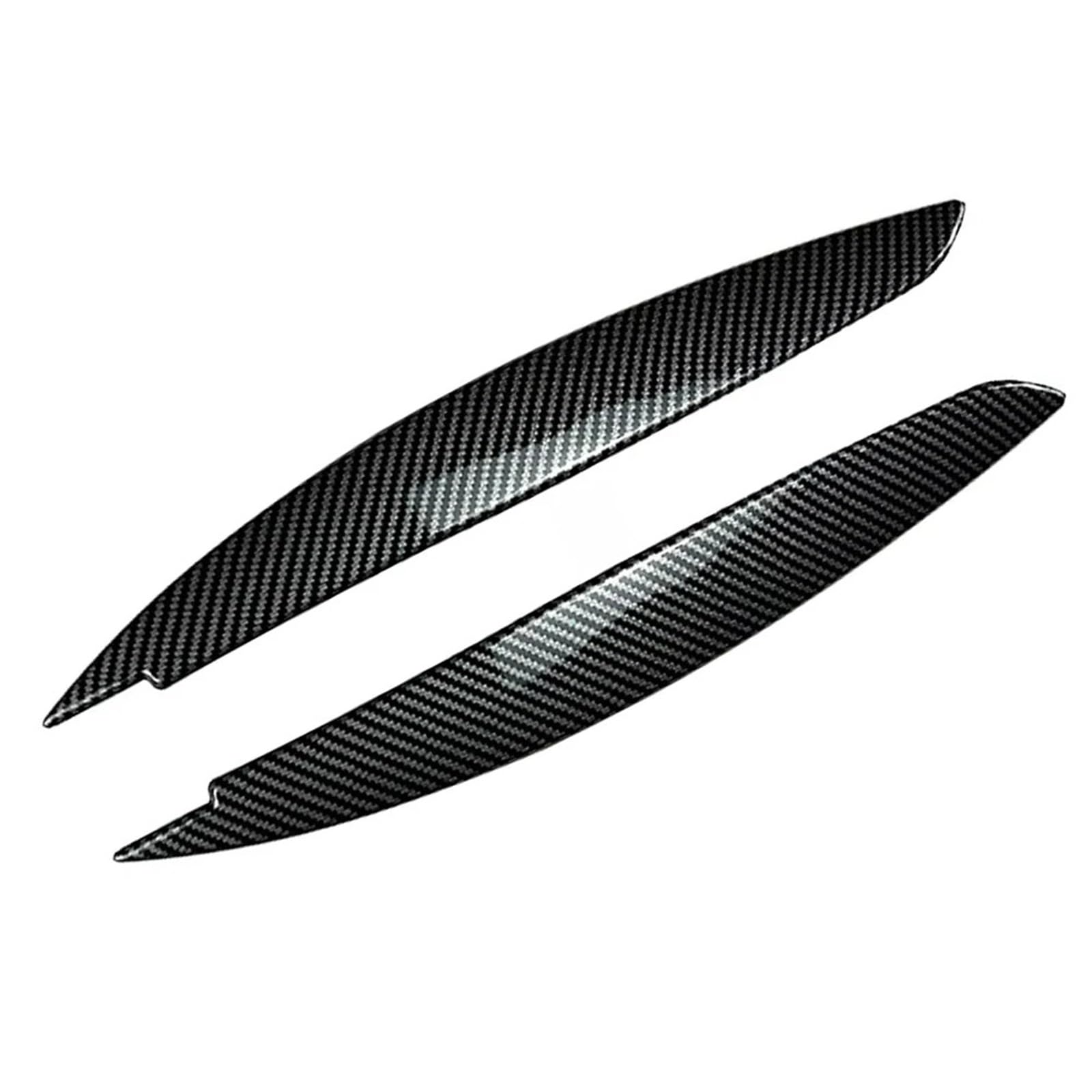 Auto-Augenbrauenaufkleber for BMW, for 1er E81 E82 E87 E88 2008-2013 Autoscheinwerfer Augenbrauen Augenlidabdeckung Dekorative Verkleidung ABS Glänzend Schwarz(Carbon Fiber Look) von ARRPO