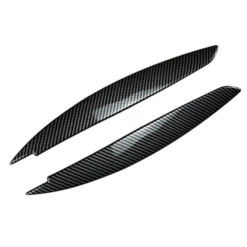 Auto-Augenbrauenaufkleber for BMW, for 1er E81 E82 E87 E88 2008-2013 Autoscheinwerfer Augenbrauen Augenlidabdeckung Dekorative Verkleidung ABS Glänzend Schwarz(Carbon Fiber Look) von ARRPO