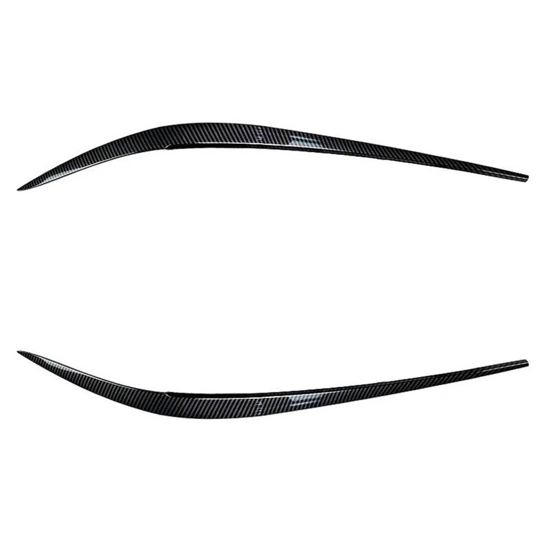 Auto-Augenbrauenaufkleber for BMW, for 3er G20 G28 Limousine 2019 2020 2021 Autoscheinwerfer-Augenlider Augenbrauen ABS Gloss Black Lids(Carbon Fiber) von ARRPO