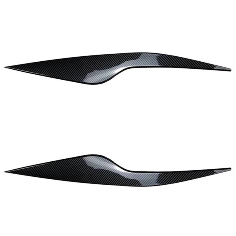 Auto-Augenbrauenaufkleber for Ford, for Focus MK2.5 2008-2011 Carbon Fiber Front Plated Scheinwerferabdeckung Scheinwerferlampe Augenlid Augenbrauenverkleidung ABS(Carbon Fiber Pattern) von ARRPO