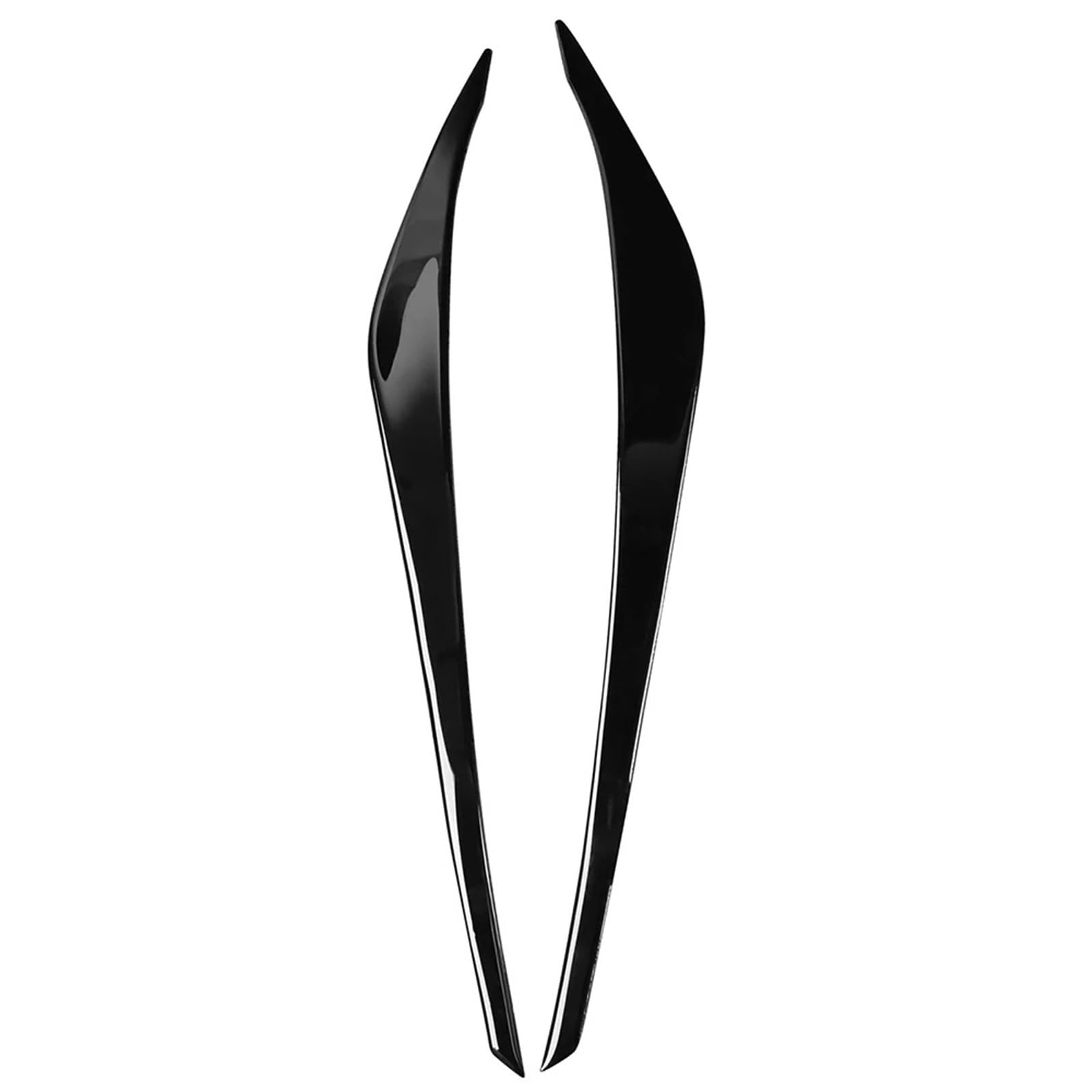Auto-Augenbrauenaufkleber for Hyundai, for Elantra 2016-2018 Autoscheinwerferlampe Augenbrauen-Augenlidverkleidung(Glossy Black) von ARRPO