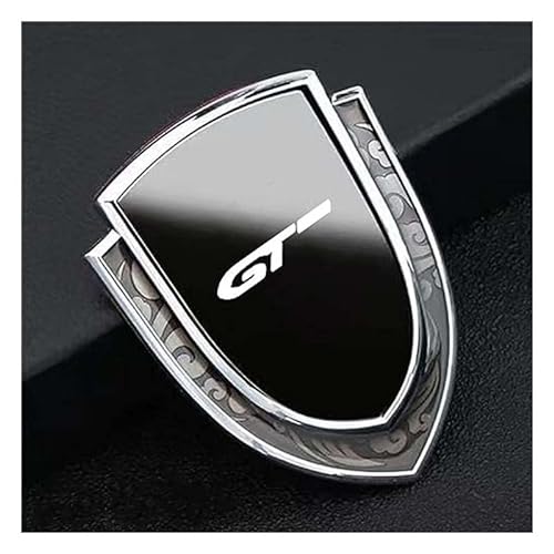 Auto Emblem für Peugeot GT GTI gtline, 3D Chrom Emblem Badge Aufkleber original Ersatzteil Verschleißteile Kühlergrill Emblem Car Styling,A von ARRYEDCN