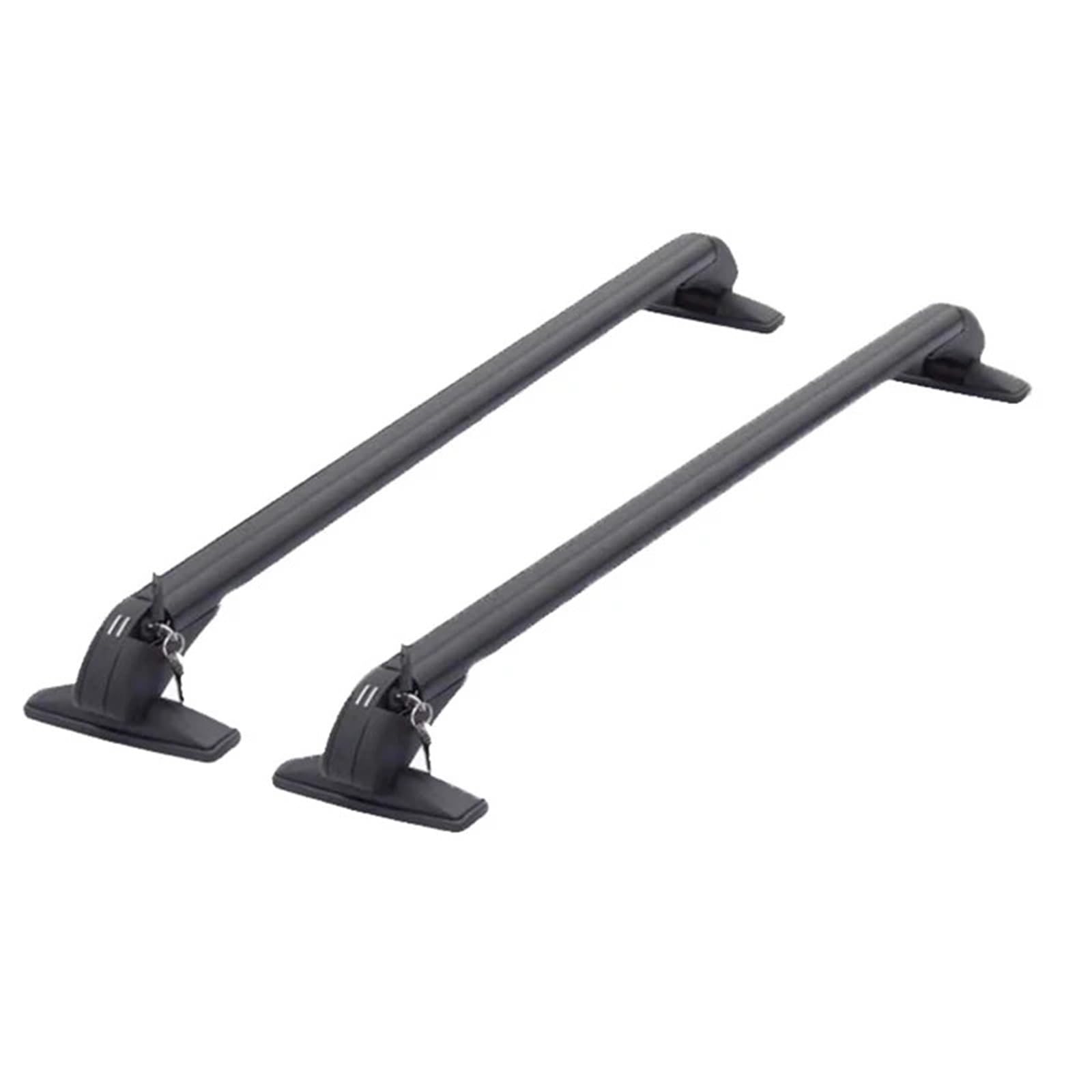Dachträger-Querträger 1 Paar universelle Gepäckträgerschienen für die Autodachmontage, schwarzer Aluminium-Gepäckträger mit Schloss Oben, horizontaler Stange Oben, Rahmen. Dachträger(A) von ARUPMN