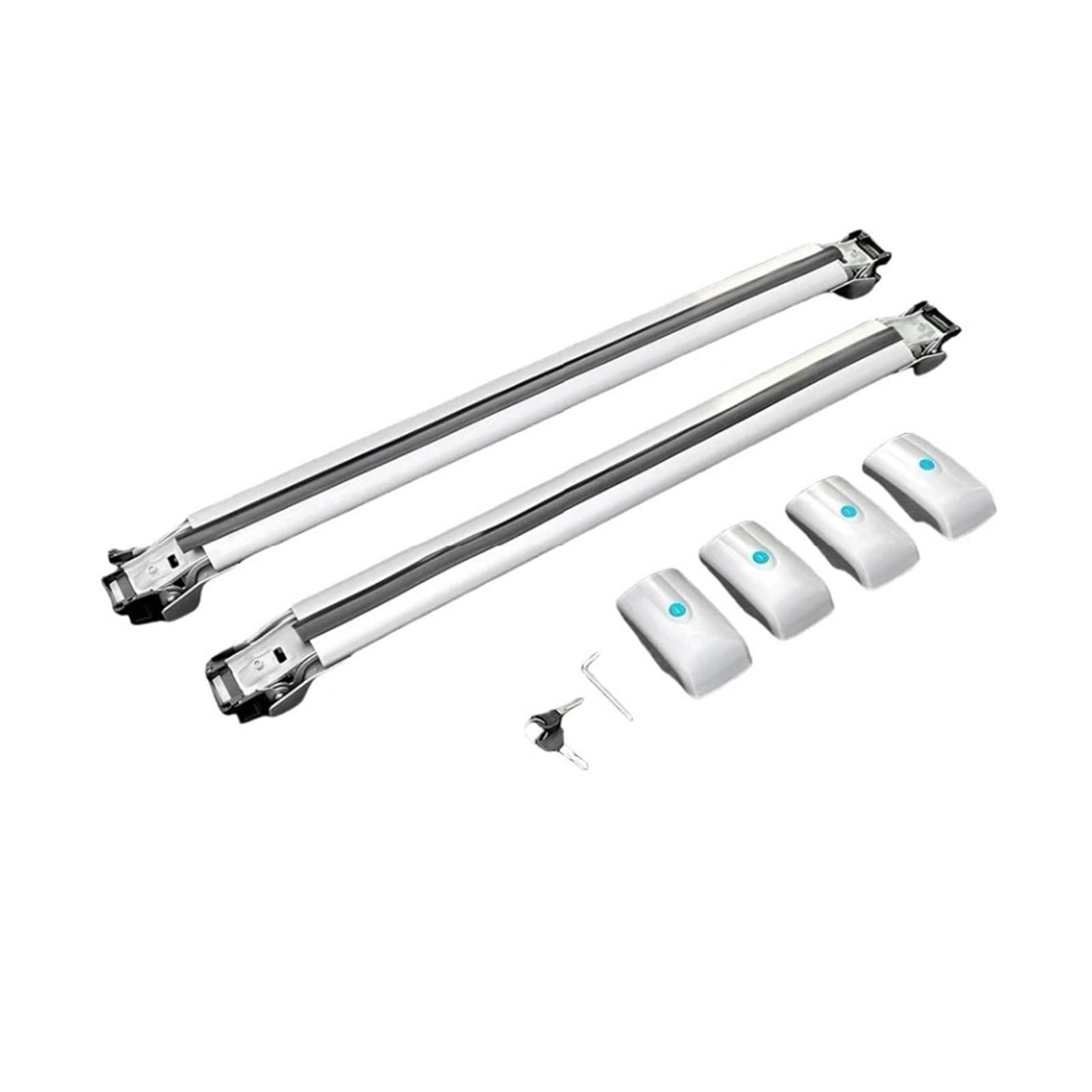 Dachträger-Querträger 70 kg Ladekapazität, passend für BYD Shark 2024 2025, Gepäckträger, Dachgepäckträger, Querträger, Relingträger. Dachträger(Silver Set) von ARUPMN