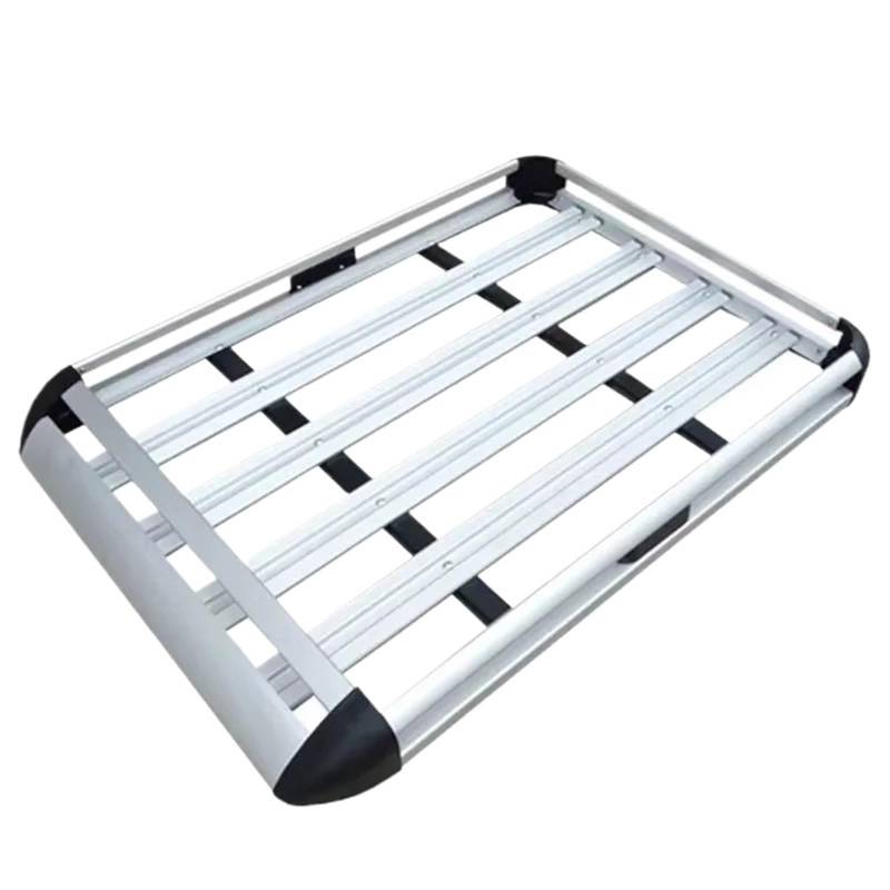 Dachträger-Querträger Aluminiumlegierung 127 x 90 cm, 140 x 100 cm, doppellagiger Autodachgepäckträger, passend für SUV-Dächer. Dachträger(140x100 Silver) von ARUPMN