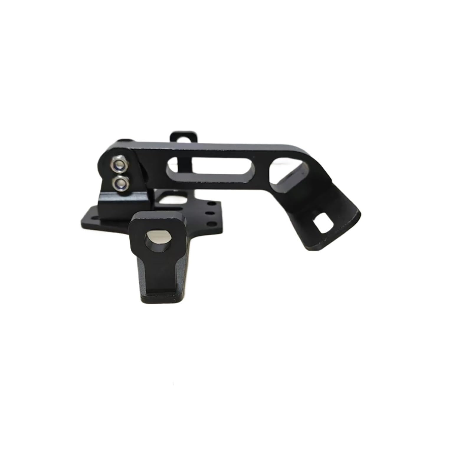 Nummernschild Rahmen Einstellbare Motorrad-Kennzeichenhalterung Hinten Blinker Lampenhalter CNC Aluminium Fender Eliminator Kits Kennzeichenhalter(Old Version Black) von ARUPMN