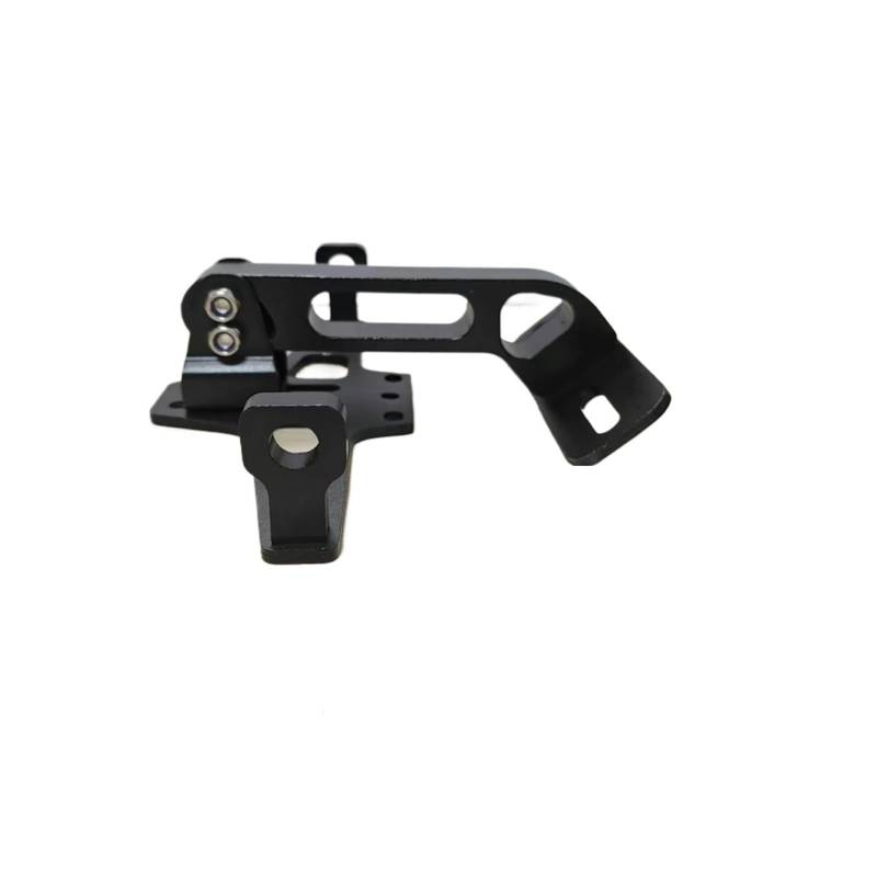 Nummernschild Rahmen Einstellbare Motorrad-Kennzeichenhalterung Hinten Blinker Lampenhalter CNC Aluminium Fender Eliminator Kits Kennzeichenhalter(Old Version Black) von ARUPMN