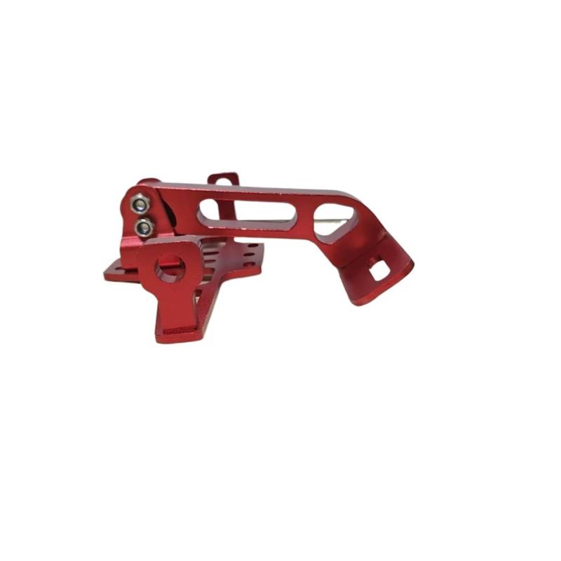 Nummernschild Rahmen Einstellbare Motorrad-Kennzeichenhalterung Hinten Blinker Lampenhalter CNC Aluminium Fender Eliminator Kits Kennzeichenhalter(Old Version Red) von ARUPMN