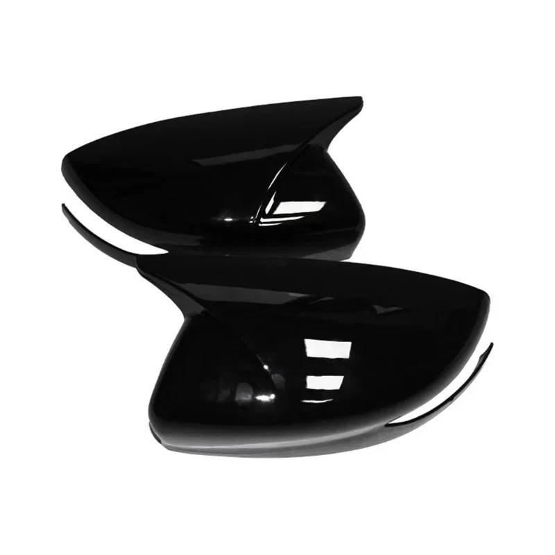 Seitenspiegelgehäuse 1 Paar Ersatzspiegelabdeckungen, passend für Nissan Altima 2013–2018, Sentra, passend für Sylphy Maxima.(Bright black) von ARUPMN