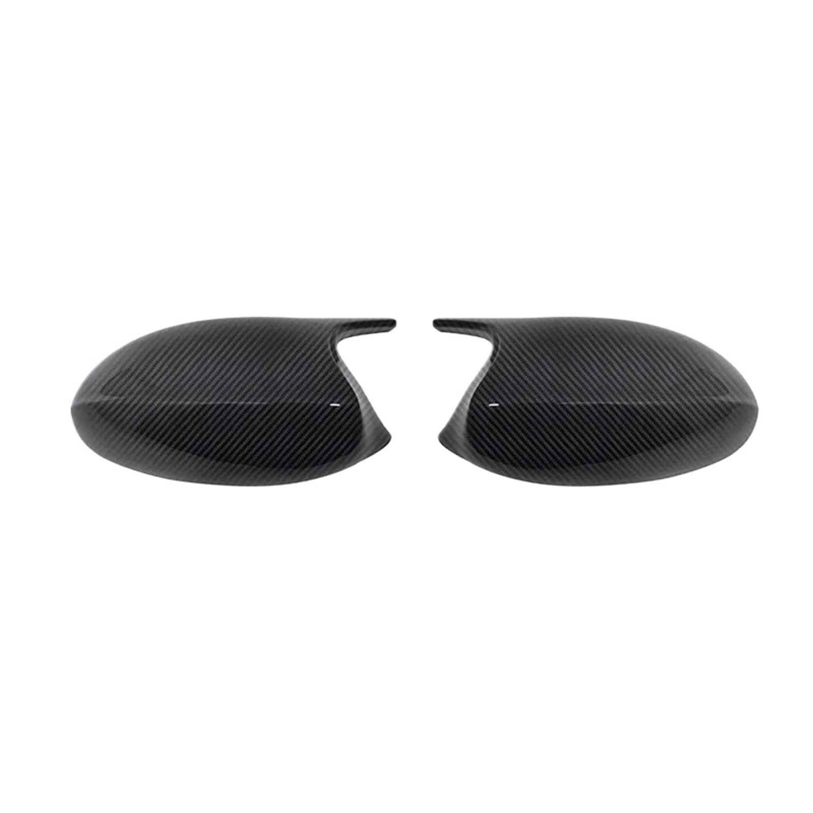 Seitenspiegelgehäuse 1 Paar passend für BMW E87 E81 E82 E90 E91 E92 E93, ABS-Kohlefaser-Stil, Auto-Rückspiegelabdeckung.(Carbon Fiber) von ARUPMN