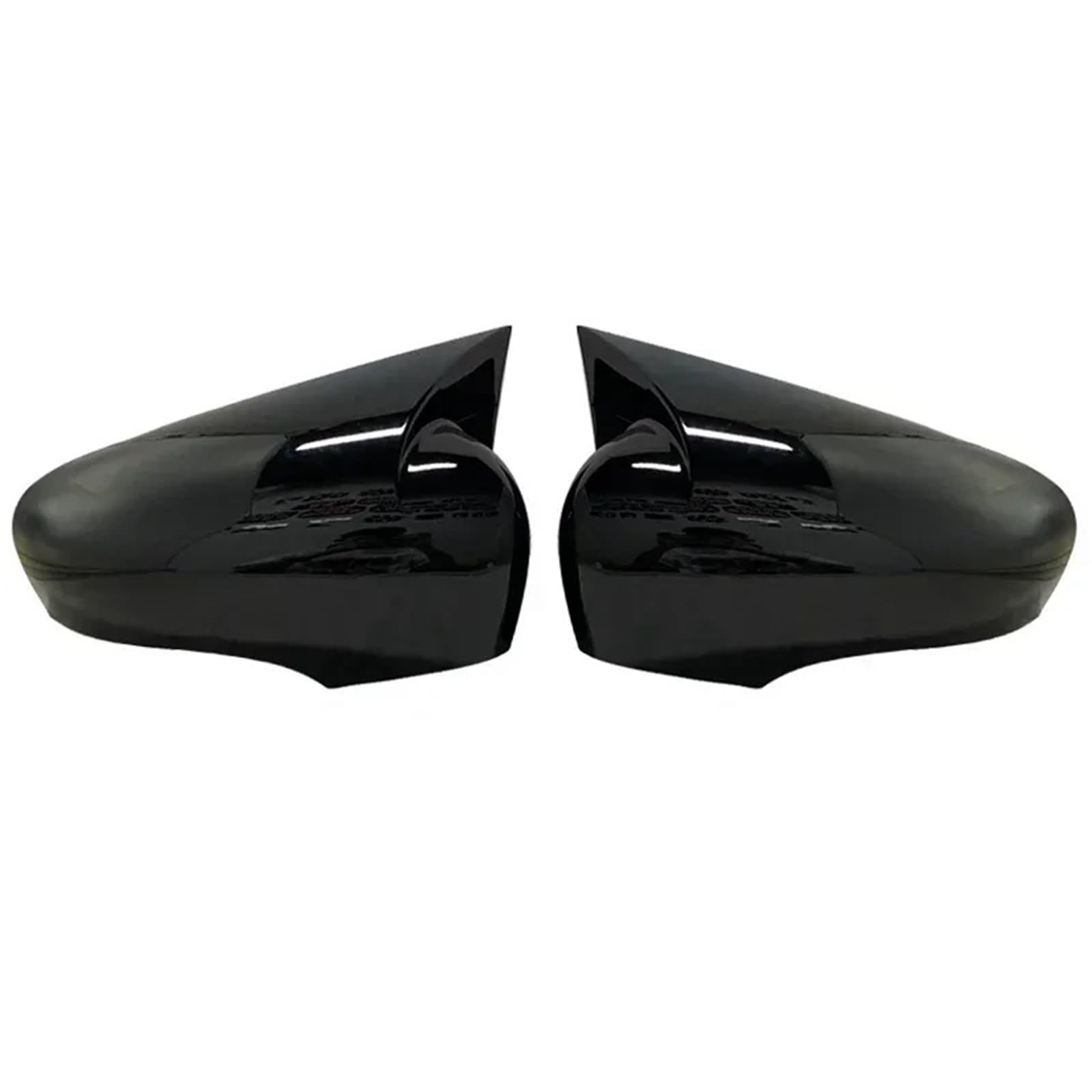 Seitenspiegelgehäuse 2-teilige Seitenrückspiegel-Abdeckungskappen aus Karbonfaser in Schwarz glänzend, passend für Renault Clio 4 2012–2019.(Bright black) von ARUPMN