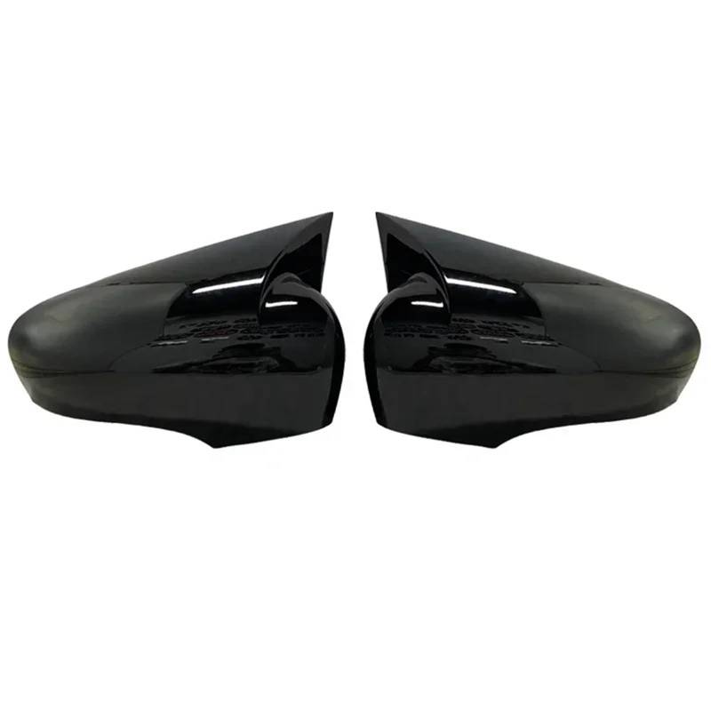 Seitenspiegelgehäuse 2-teilige Seitenrückspiegel-Abdeckungskappen aus Karbonfaser in Schwarz glänzend, passend für Renault Clio 4 2012–2019.(Bright black) von ARUPMN