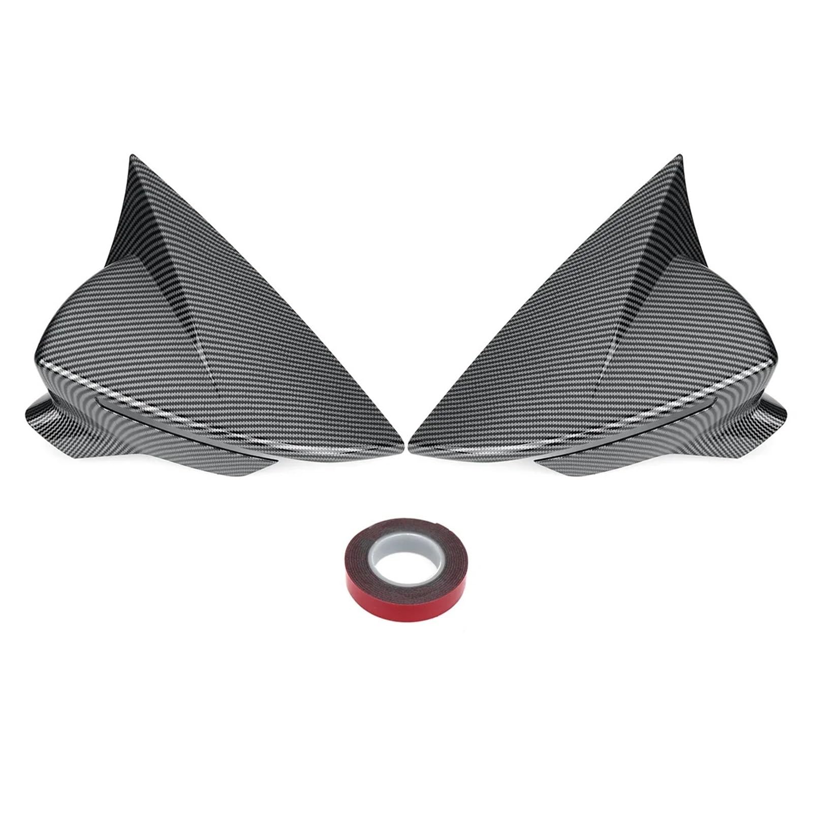 Seitenspiegelgehäuse Außenspiegelabdeckungen/-kappen in Schwarz/Kohlefaser, passend für Seat Leon MK3 MK3.5 5F ST FR Cupra 2013–2019.(Carbon Fiber) von ARUPMN