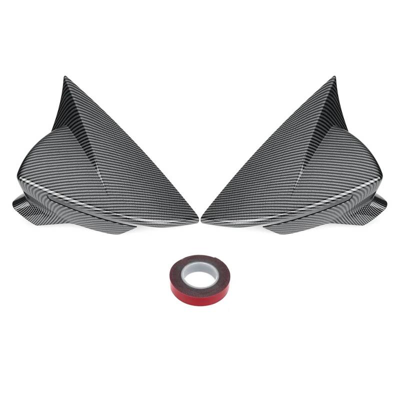 Seitenspiegelgehäuse Außenspiegelabdeckungen/-kappen in Schwarz/Kohlefaser, passend für Seat Leon MK3 MK3.5 5F ST FR Cupra 2013–2019.(Carbon Fiber) von ARUPMN
