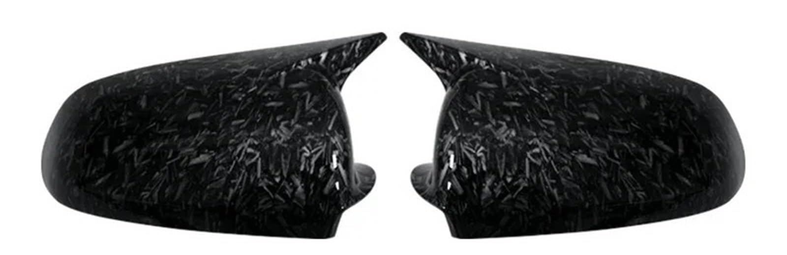 Seitenspiegelgehäuse Carbon-Look und leuchtend schwarzer Rückspiegel, passend für Audi A3 S3 8P 05–08, A4 S4 B6 B7 8E 8H, A6 S6 C6 4F.(Forged Carbon Look) von ARUPMN